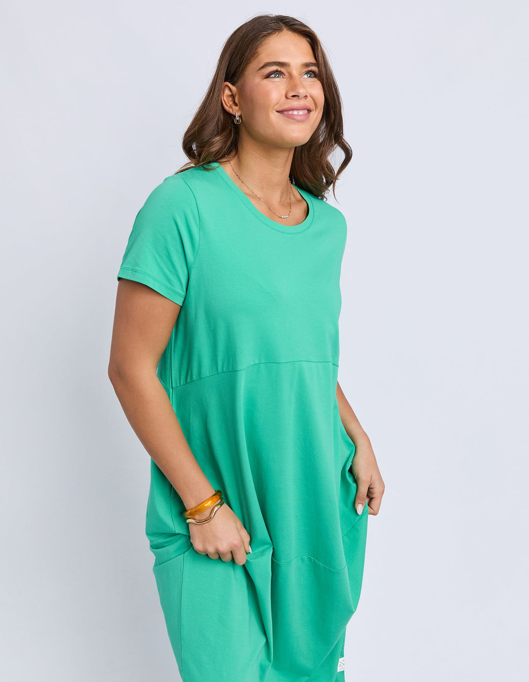Elm Diana S/S Dress GumDrop Green