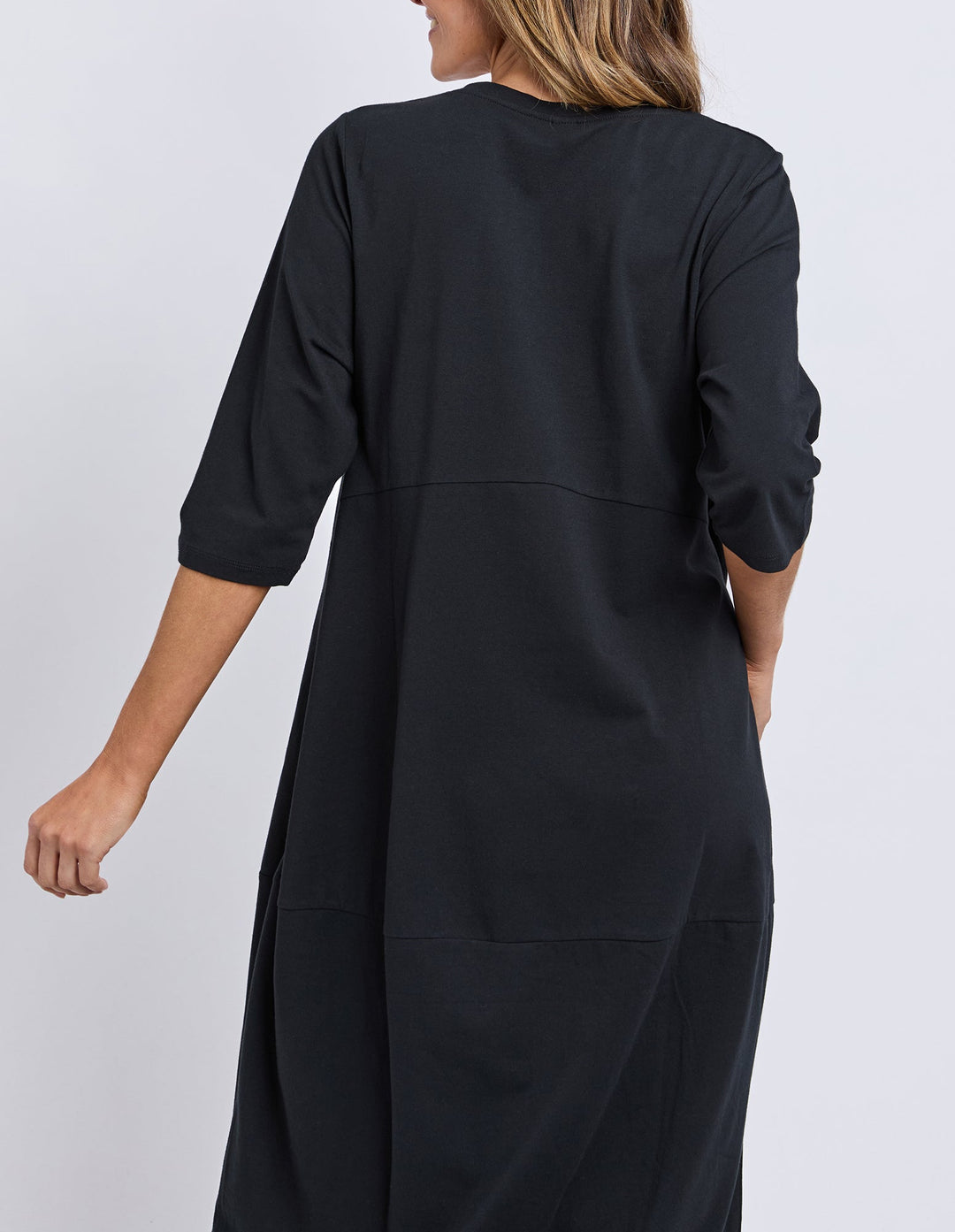 Elm Diana Dress 3/4 Sleeve Black