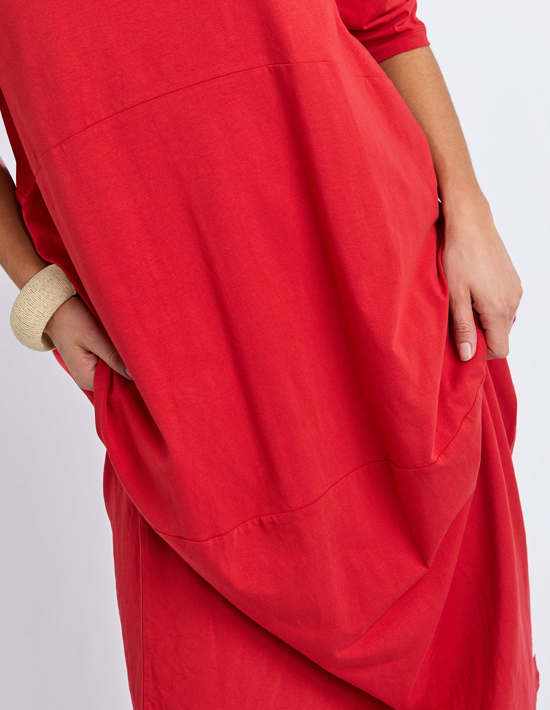 Elm Diana Dress 3/4 Sleeve Cranberry