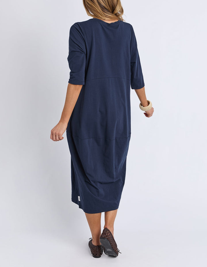 Elm Diana Dress 3/4 Sleeve Navy