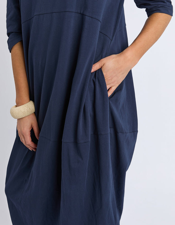 Elm Diana Dress 3/4 Sleeve Navy