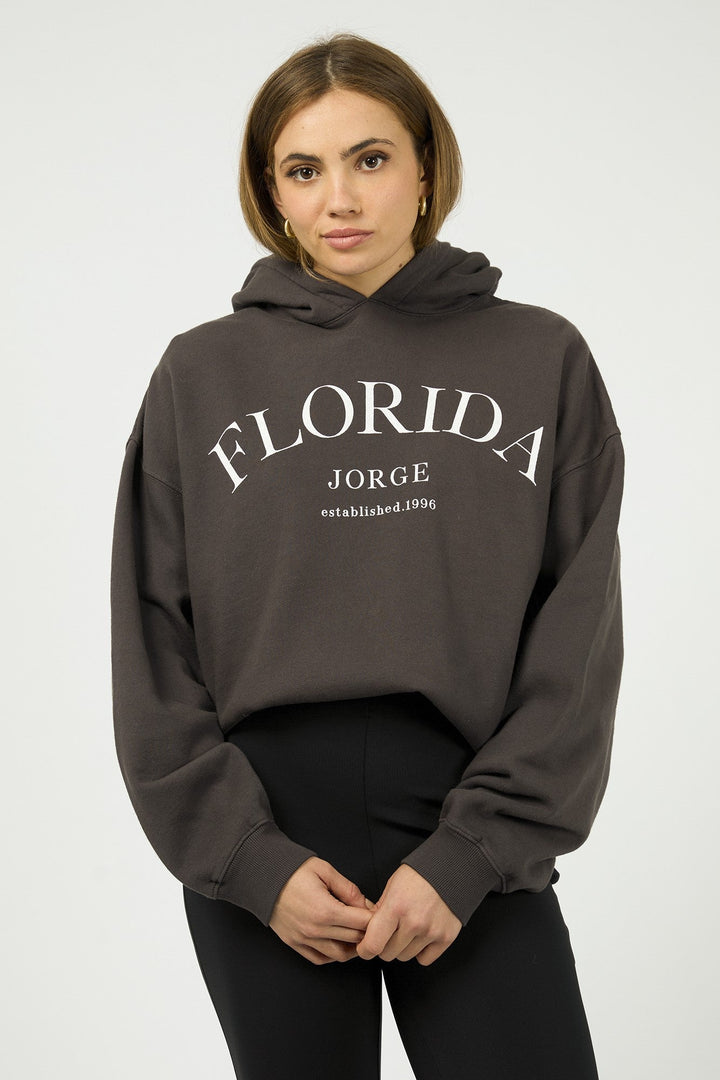 Jorge Florida Hoodie Washed Black