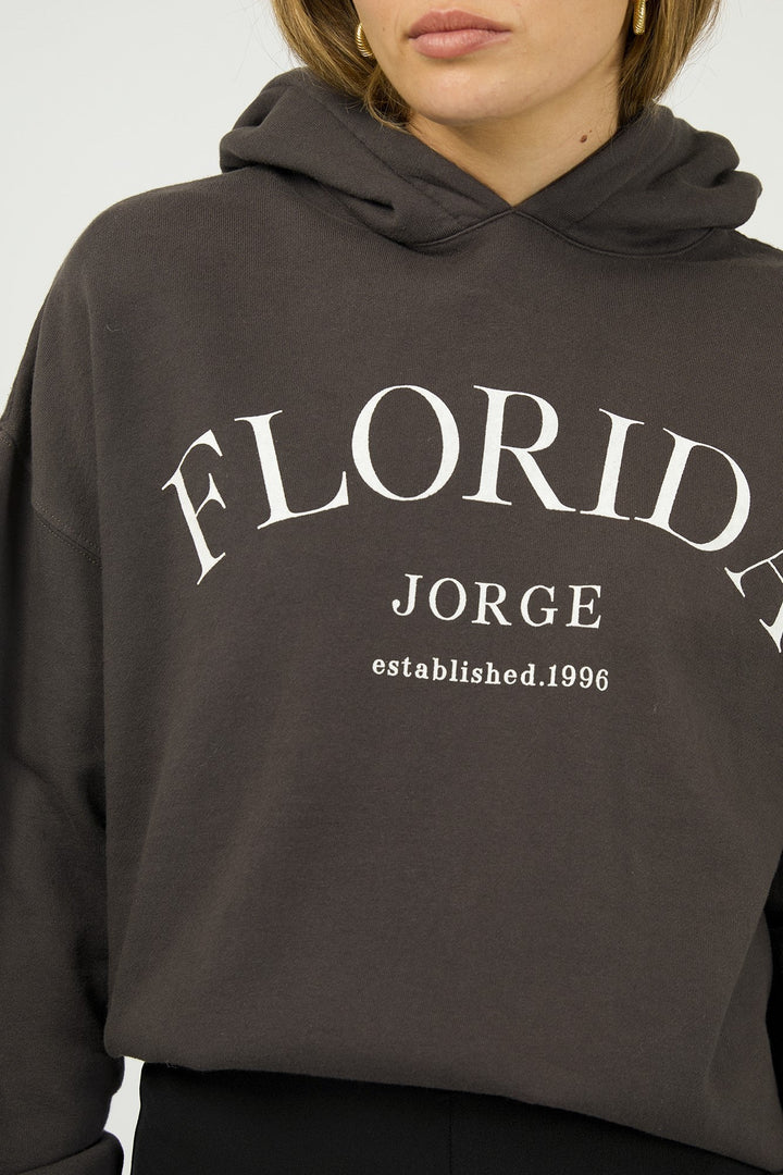 Jorge Florida Hoodie Washed Black