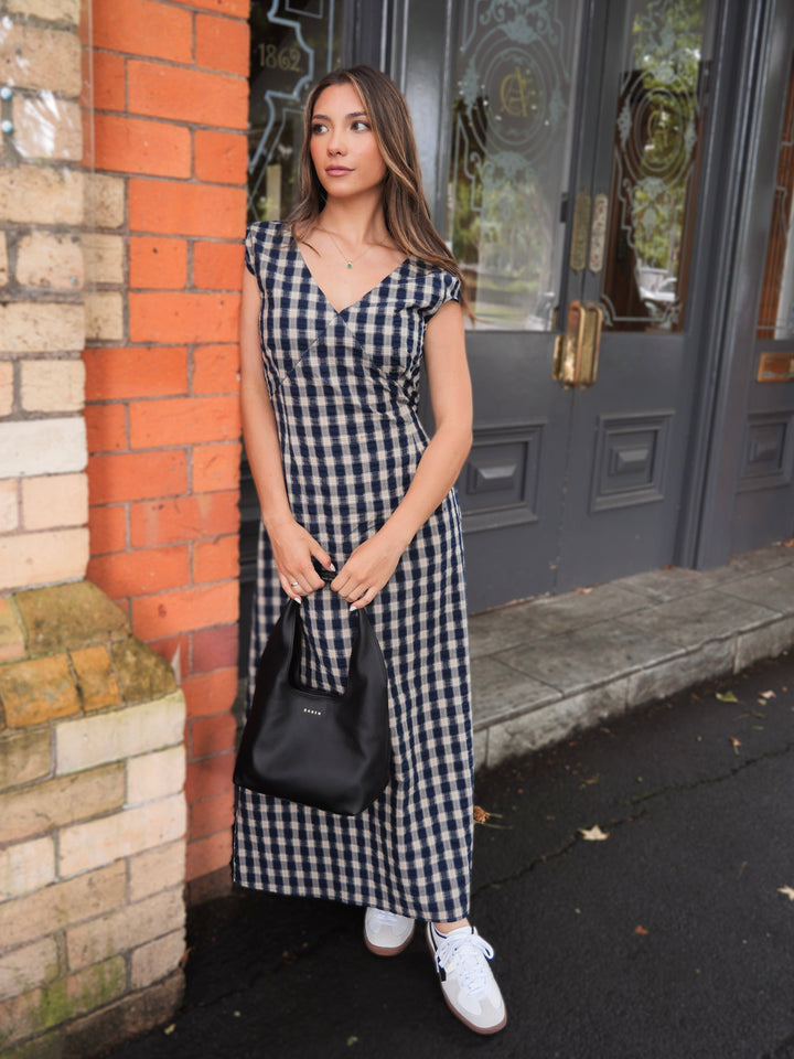 Ayva Eden Dress Blue Check