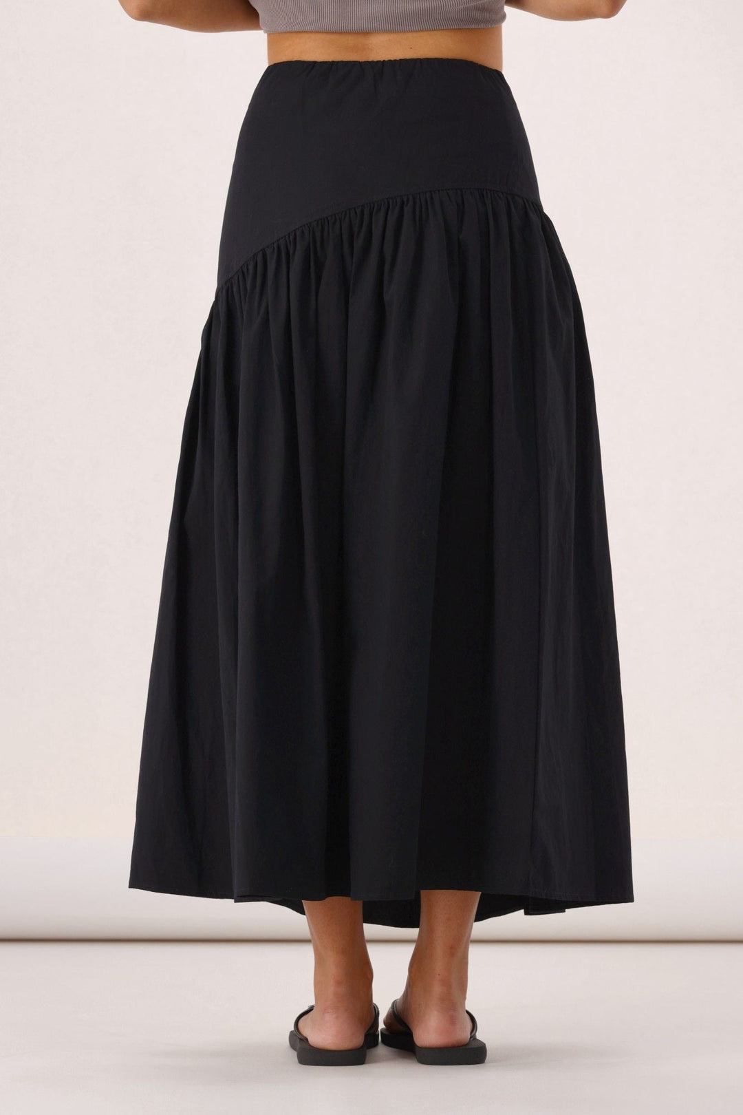 All About Eve Essential Asym Maxi Skirt Black