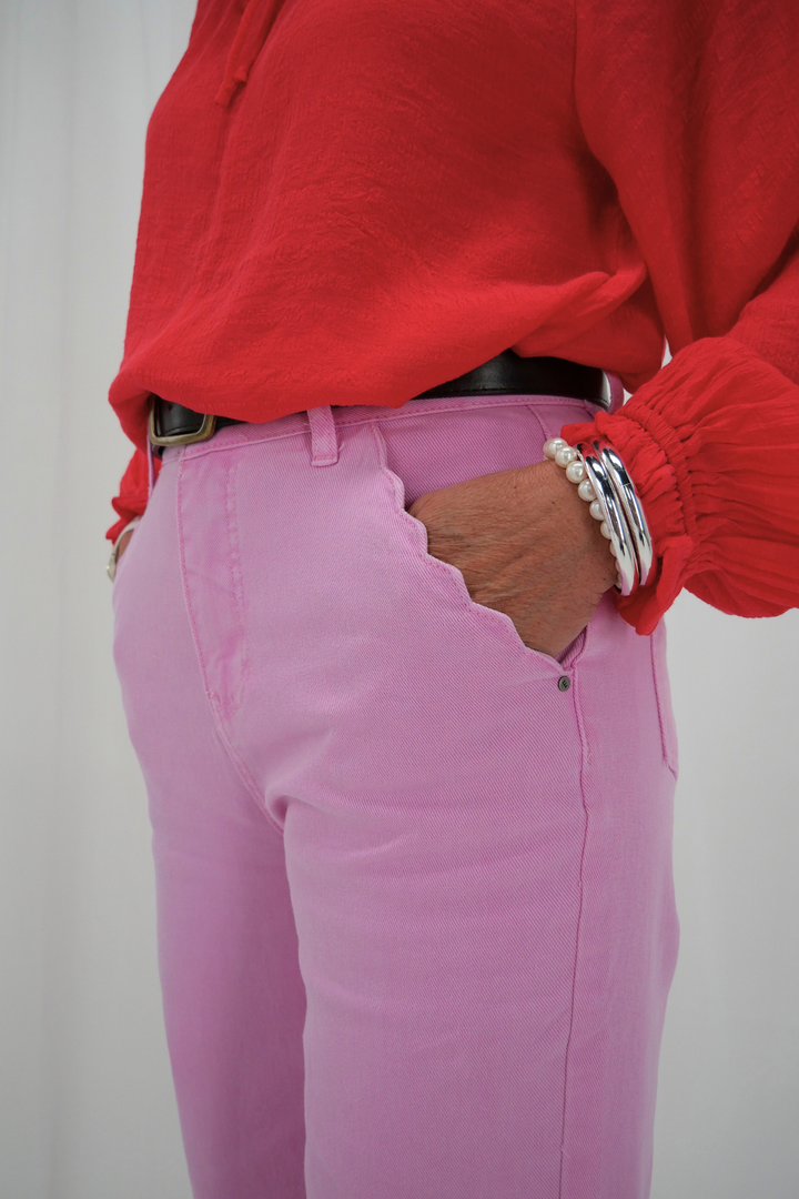 Elm Scallop Edge Jean Dusk Pink