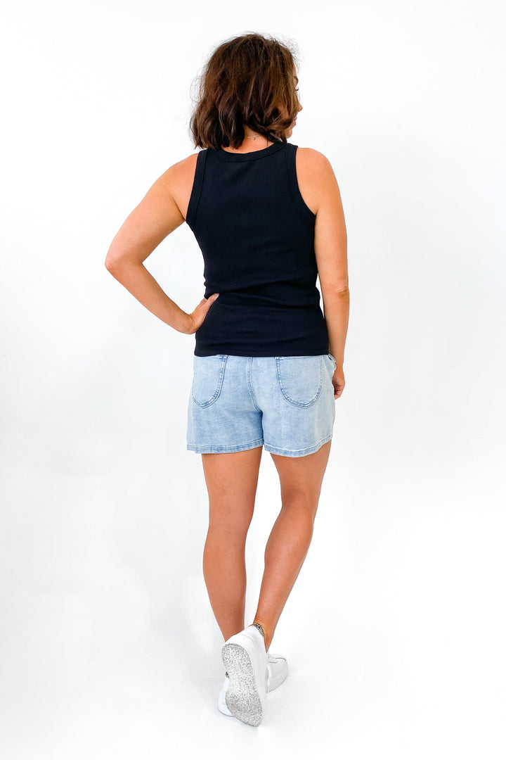 AS Colour Organic Rib Tank Black