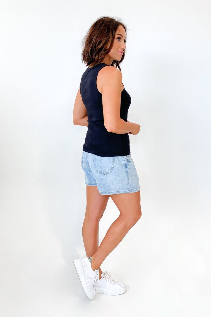 AS Colour Organic Rib Tank Black