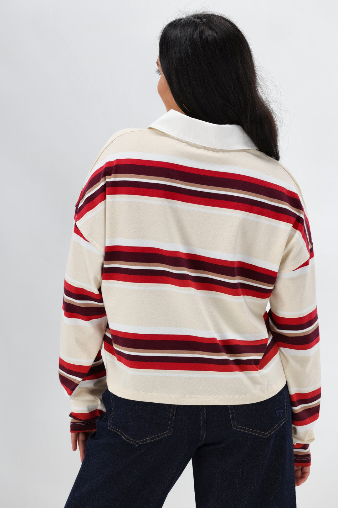 All About Eve Addison Rugby Top Berry