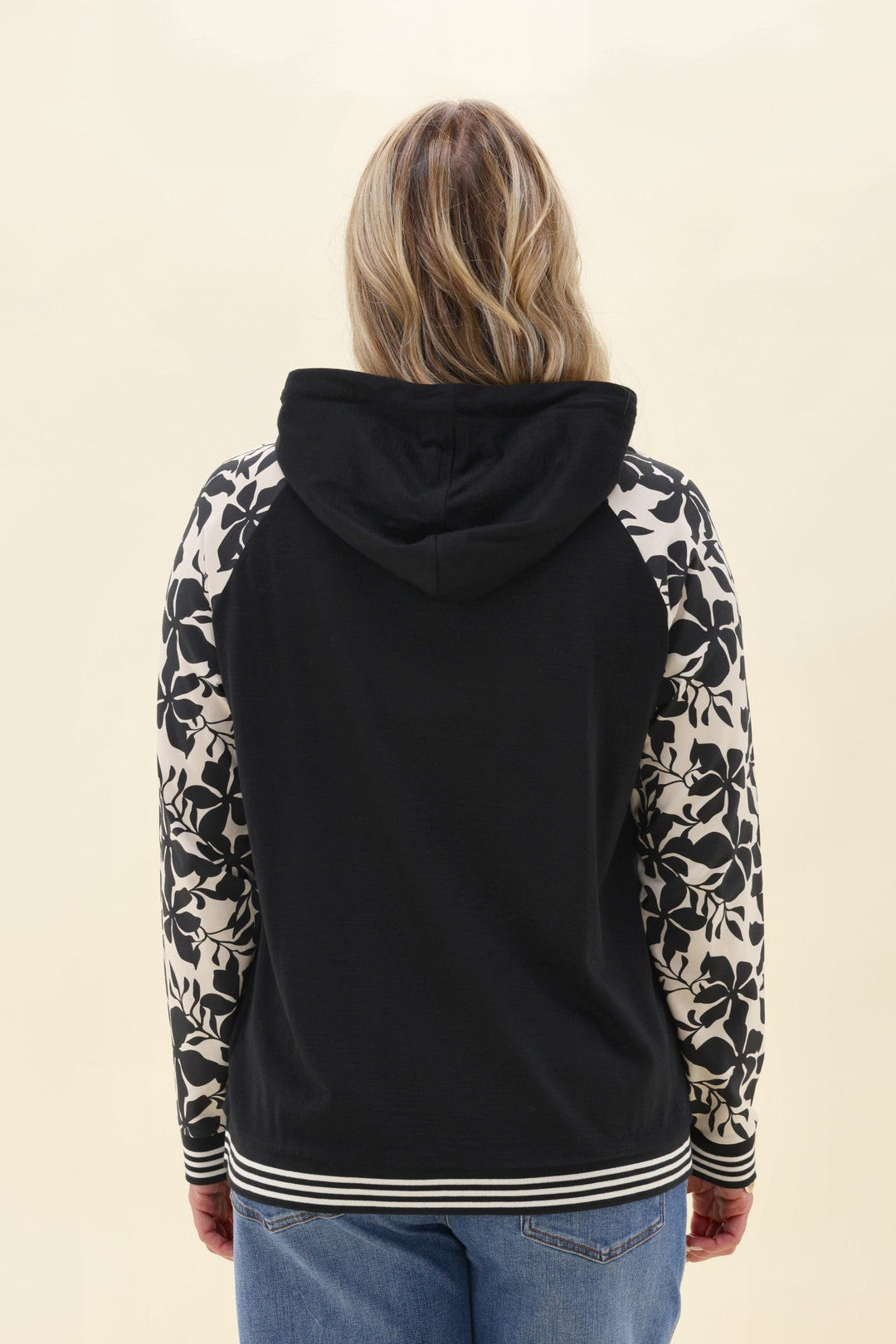 Alpine by Anglesea Hoodie Black White