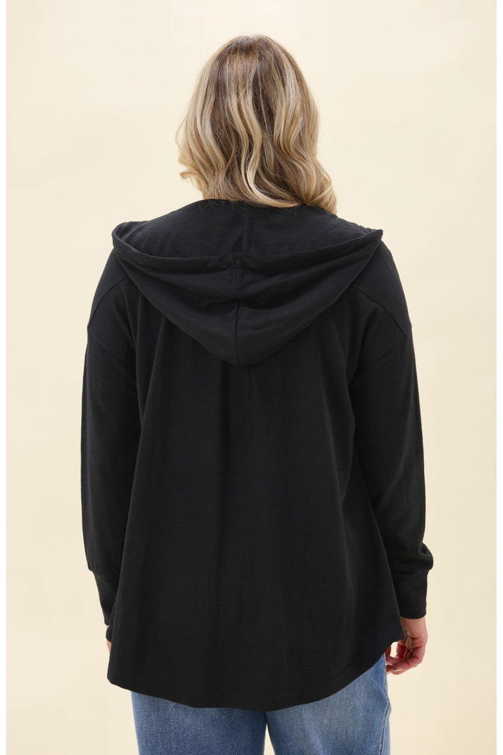 Alpine by Brooks Zip Front Hoodie Black
