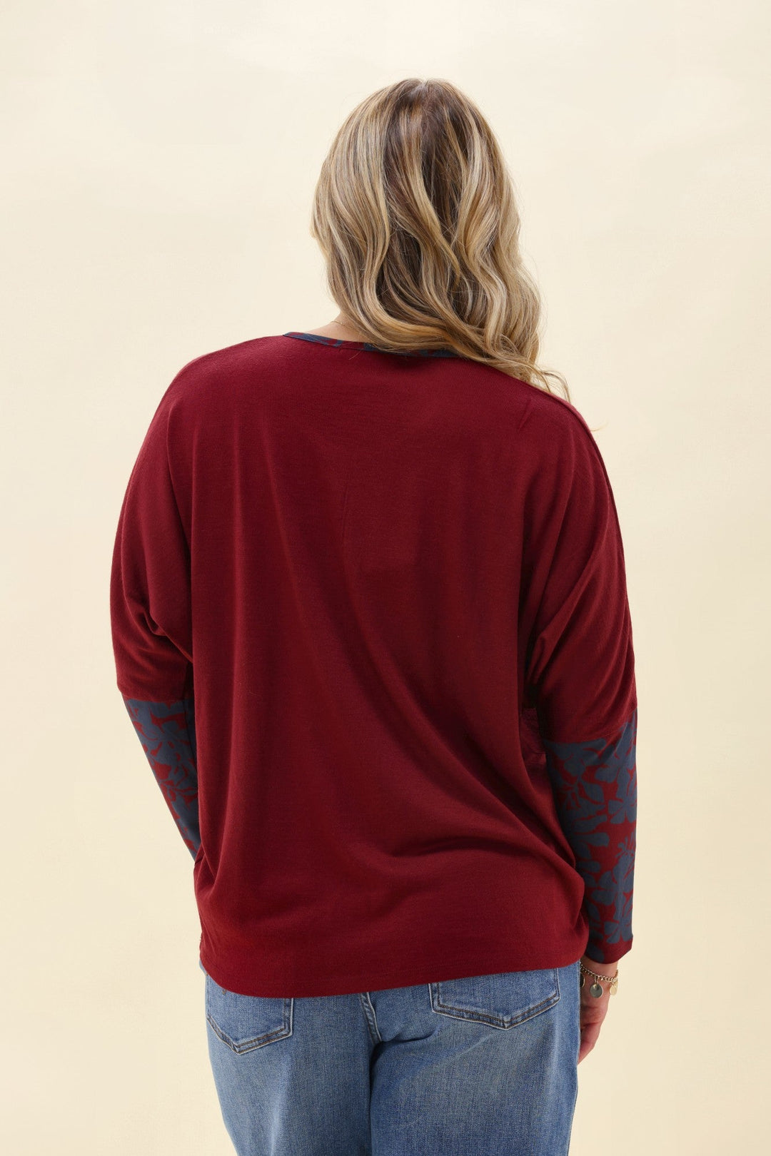 Alpine by Lyon Merino Hi-lo Top Cherry