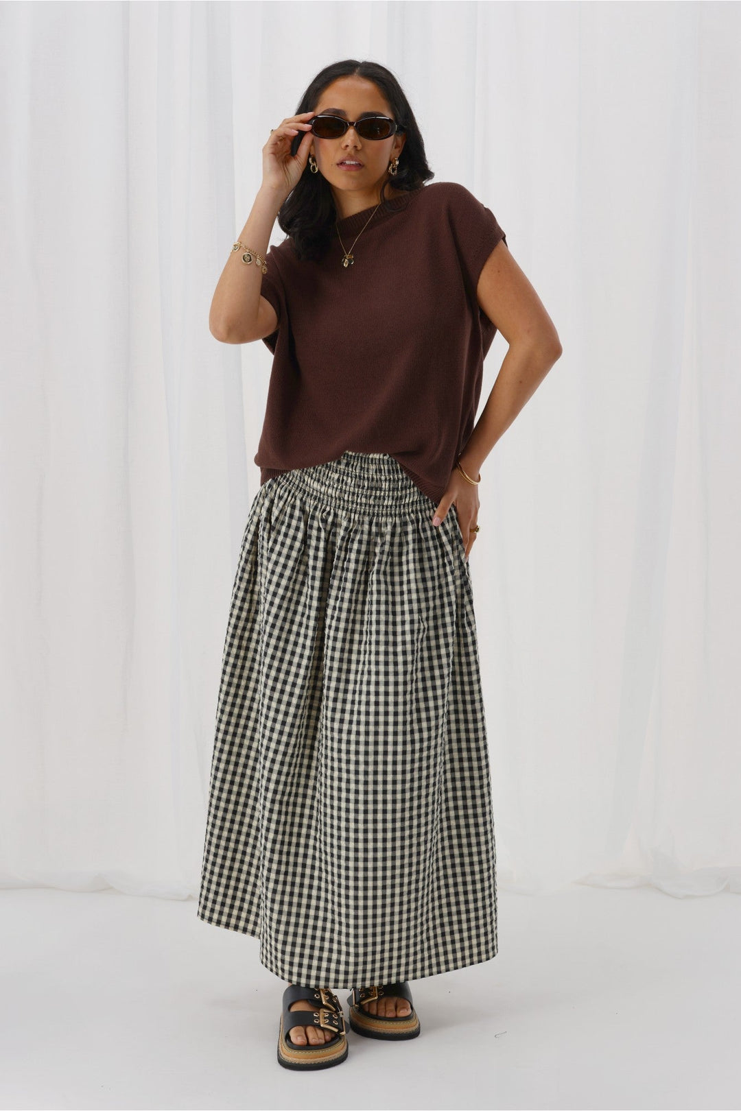 Ayva Chloe Skirt Gingham