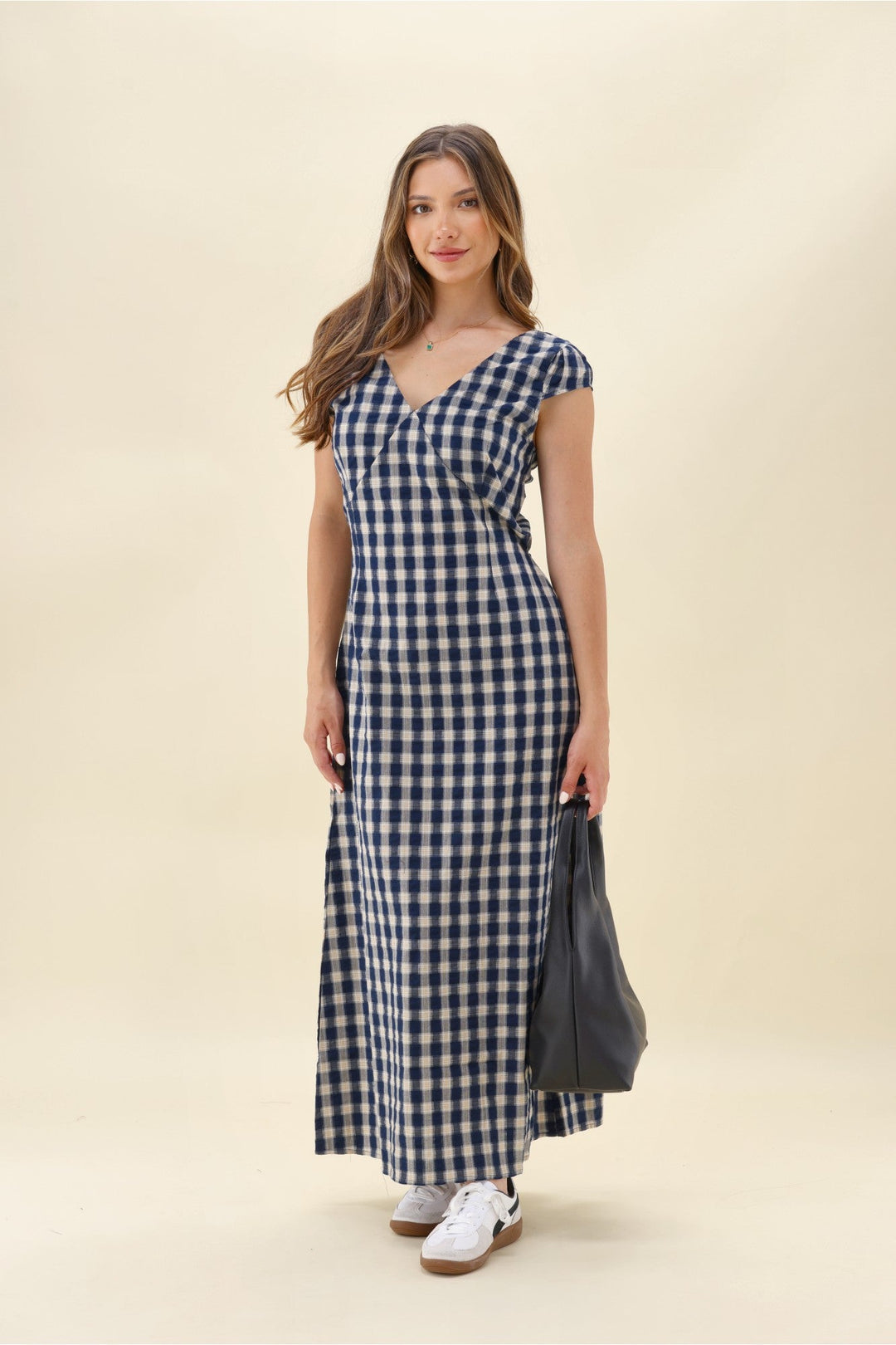 Ayva Eden Dress Blue Check