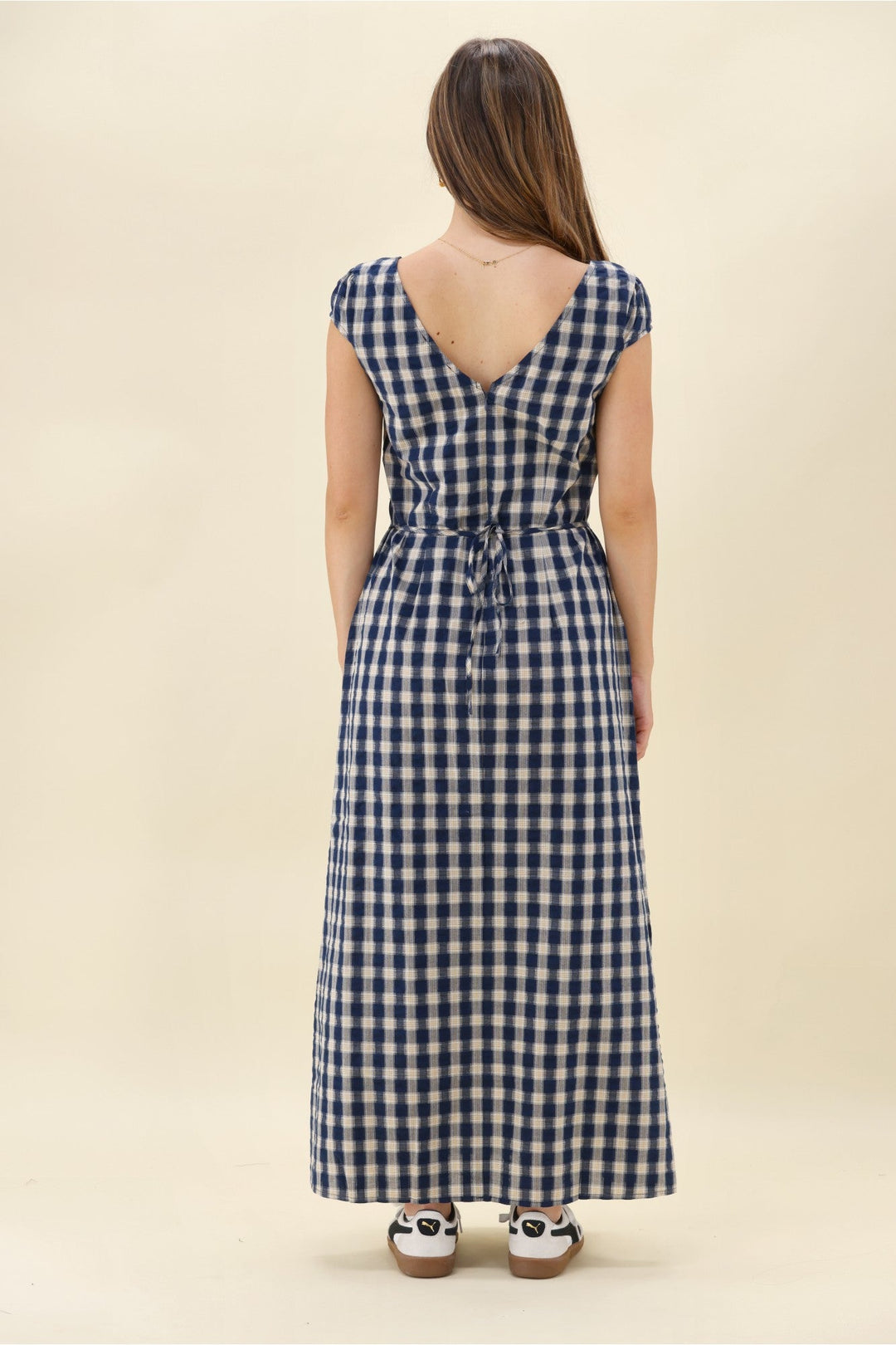 Ayva Eden Dress Blue Check