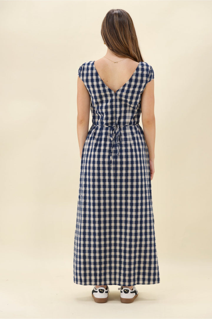 Ayva Eden Dress Blue Check