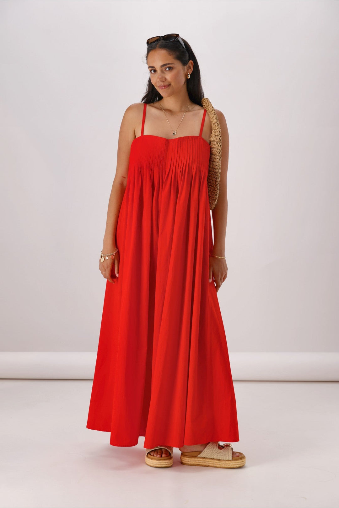 Ayva Estelle Maxi Dress Red