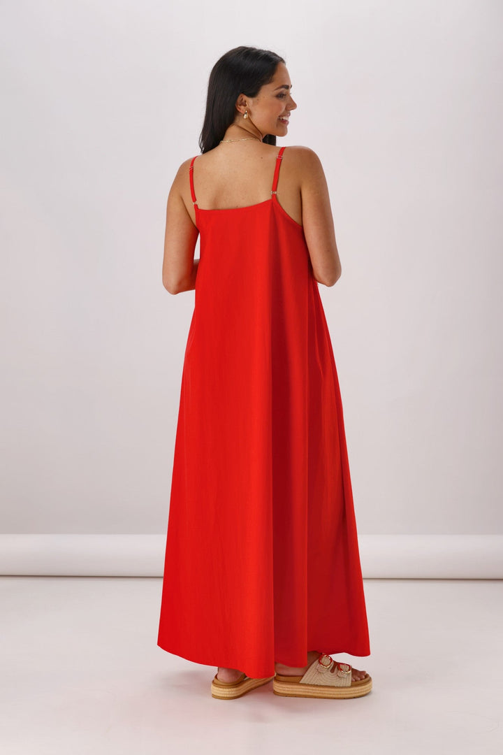 Ayva Estelle Maxi Dress Red
