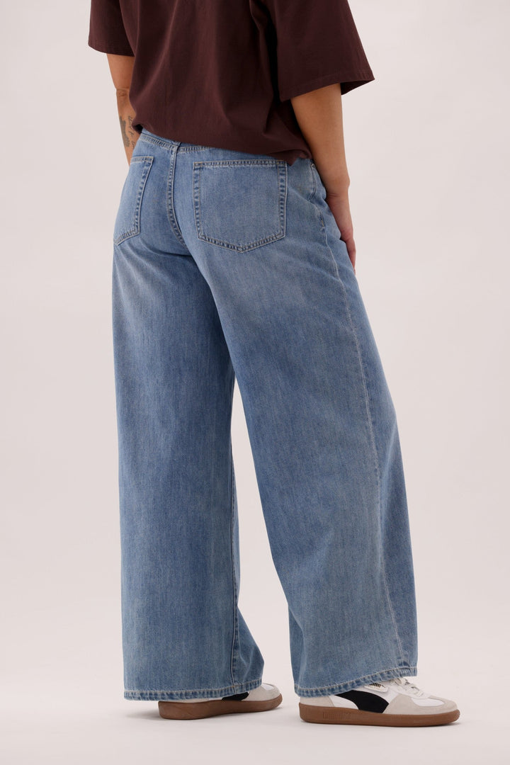 Ayva Kovarn Wide Leg Palazzo Jean Blue
