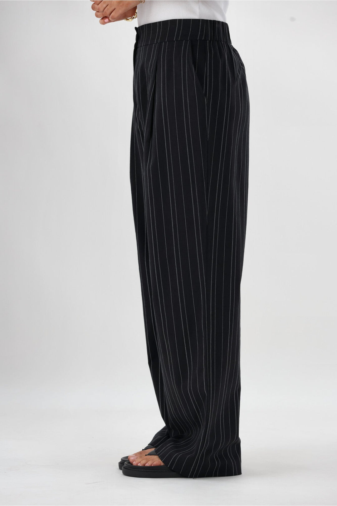 Ayva Noah Pant Black Natural Stripe