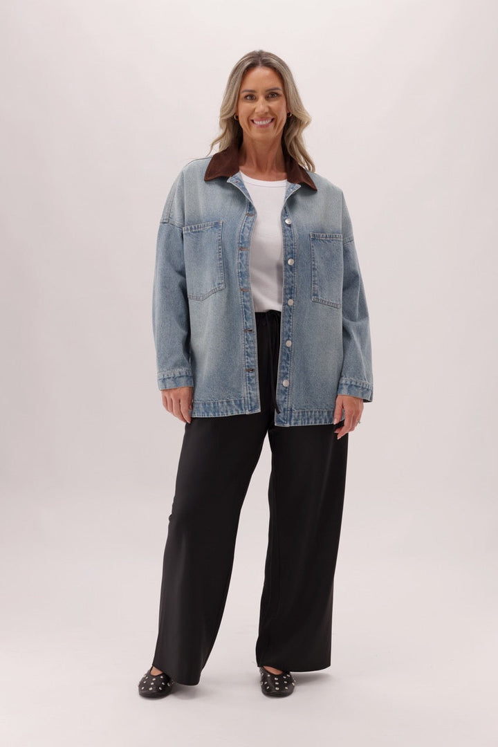 Ayva Satin Bias Pant Black