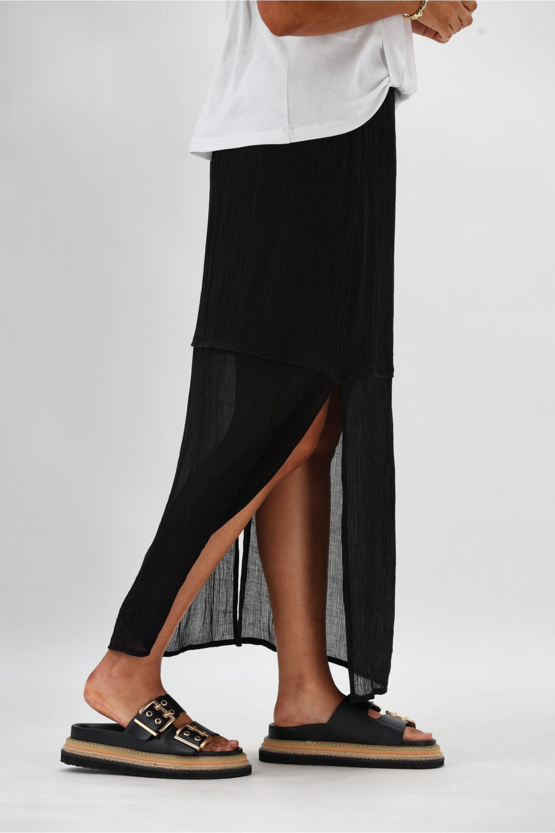 Ayva Tessa Maxi Skirt Black