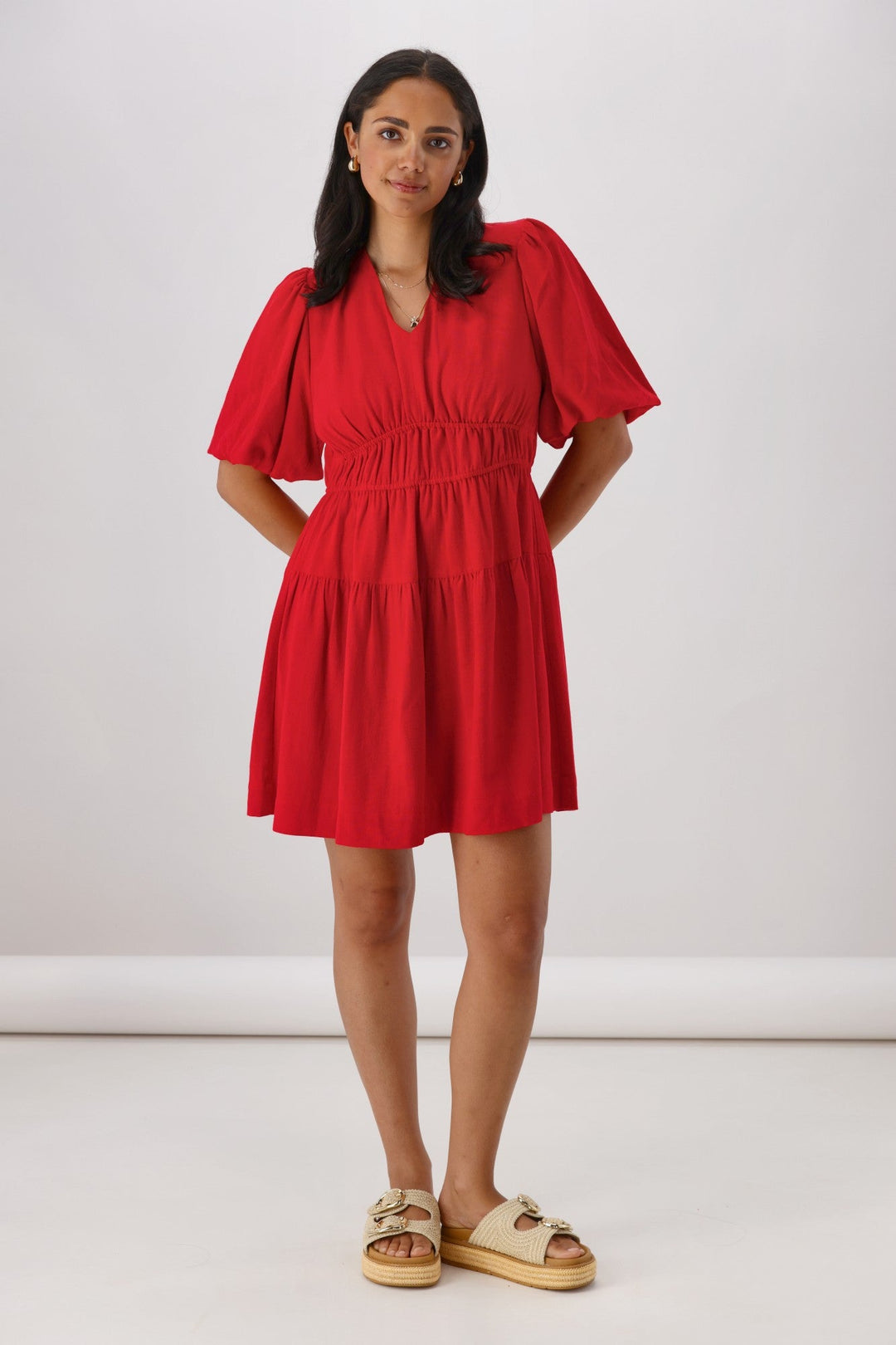 Ayva Willow Dress Red