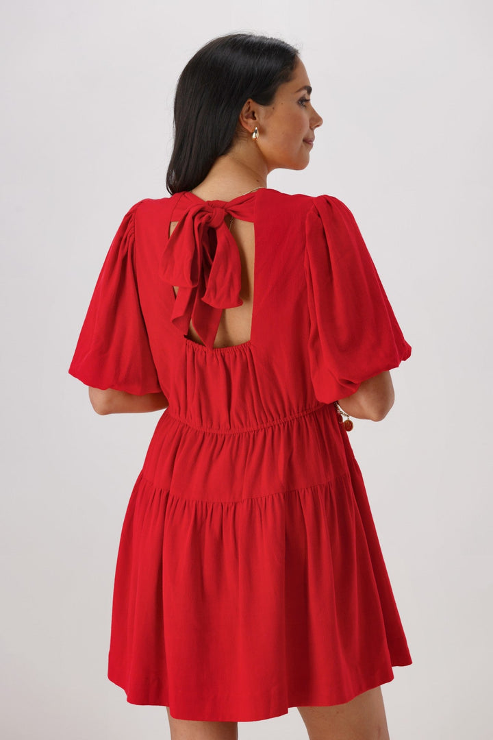 Ayva Willow Dress Red
