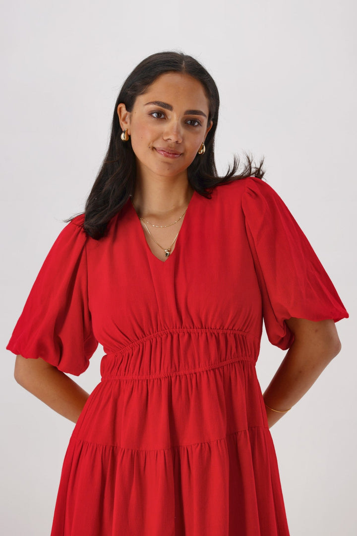 Ayva Willow Dress Red