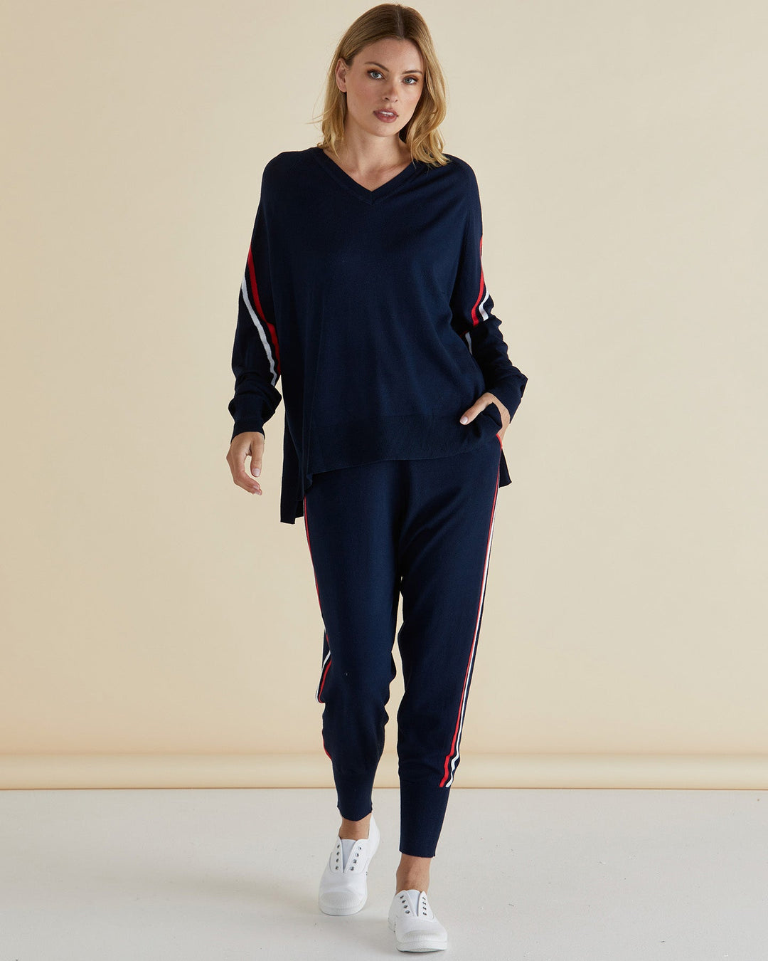 Betty Basics Karina Knit Sweater Navy