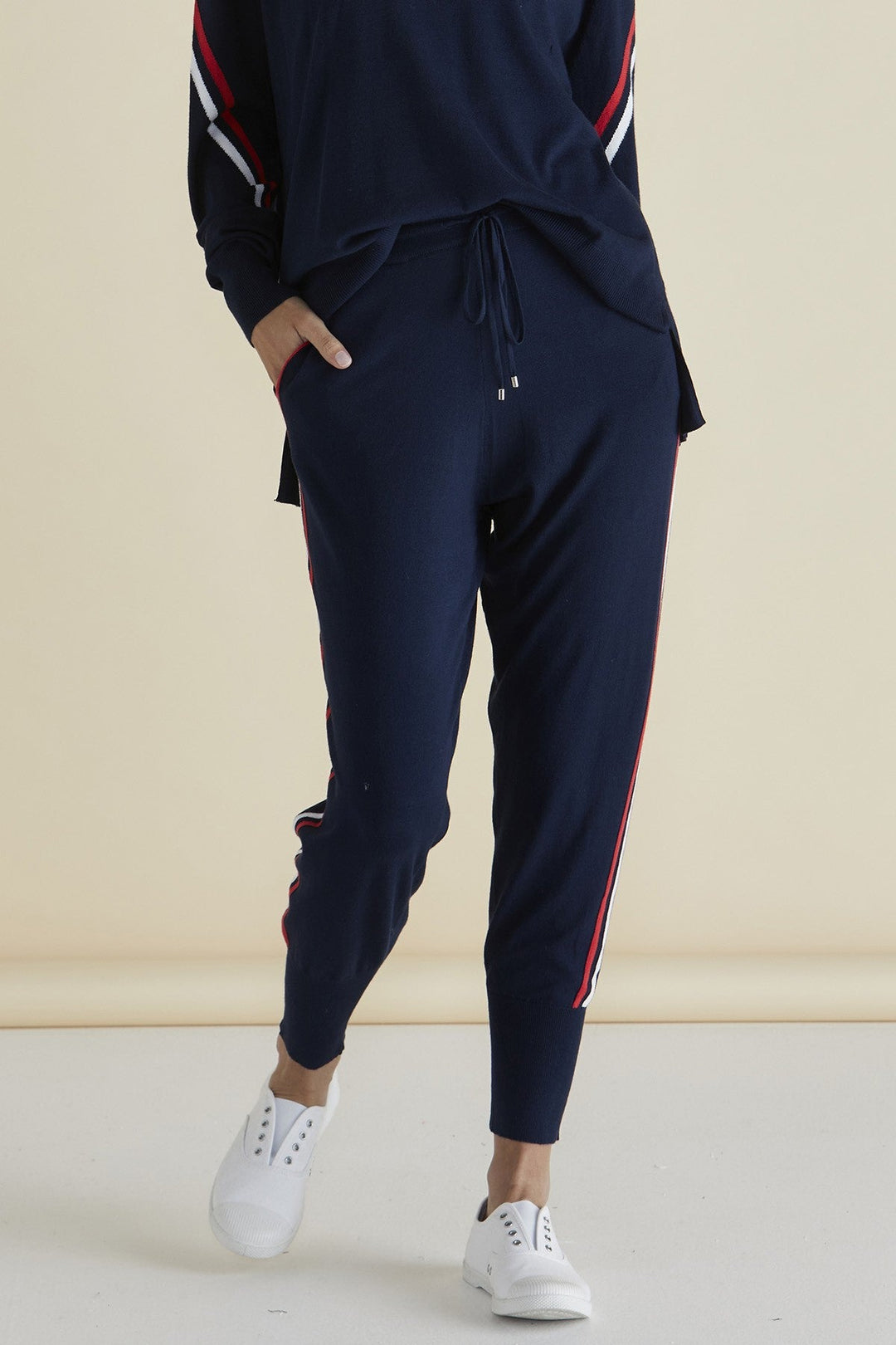 Betty Basics Aida Knit Pant Navy
