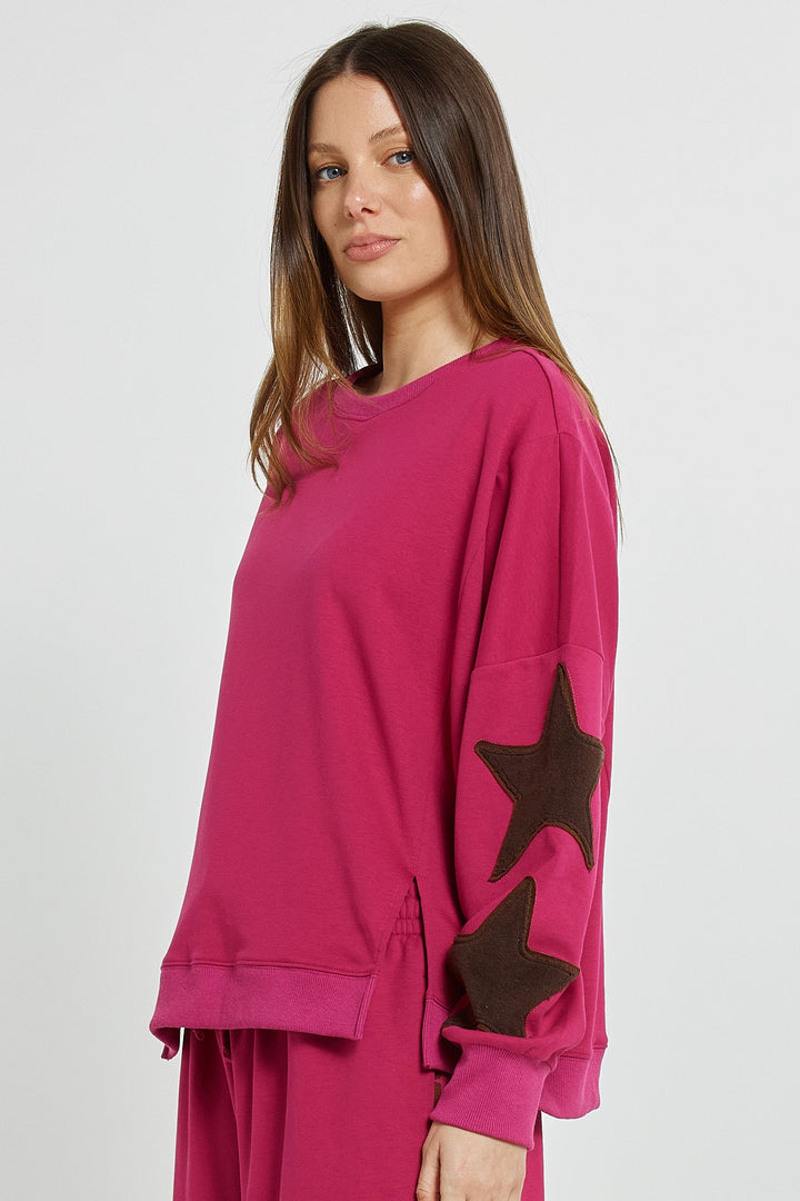 Betty Basics Saskia Sweatshirt Mulberry