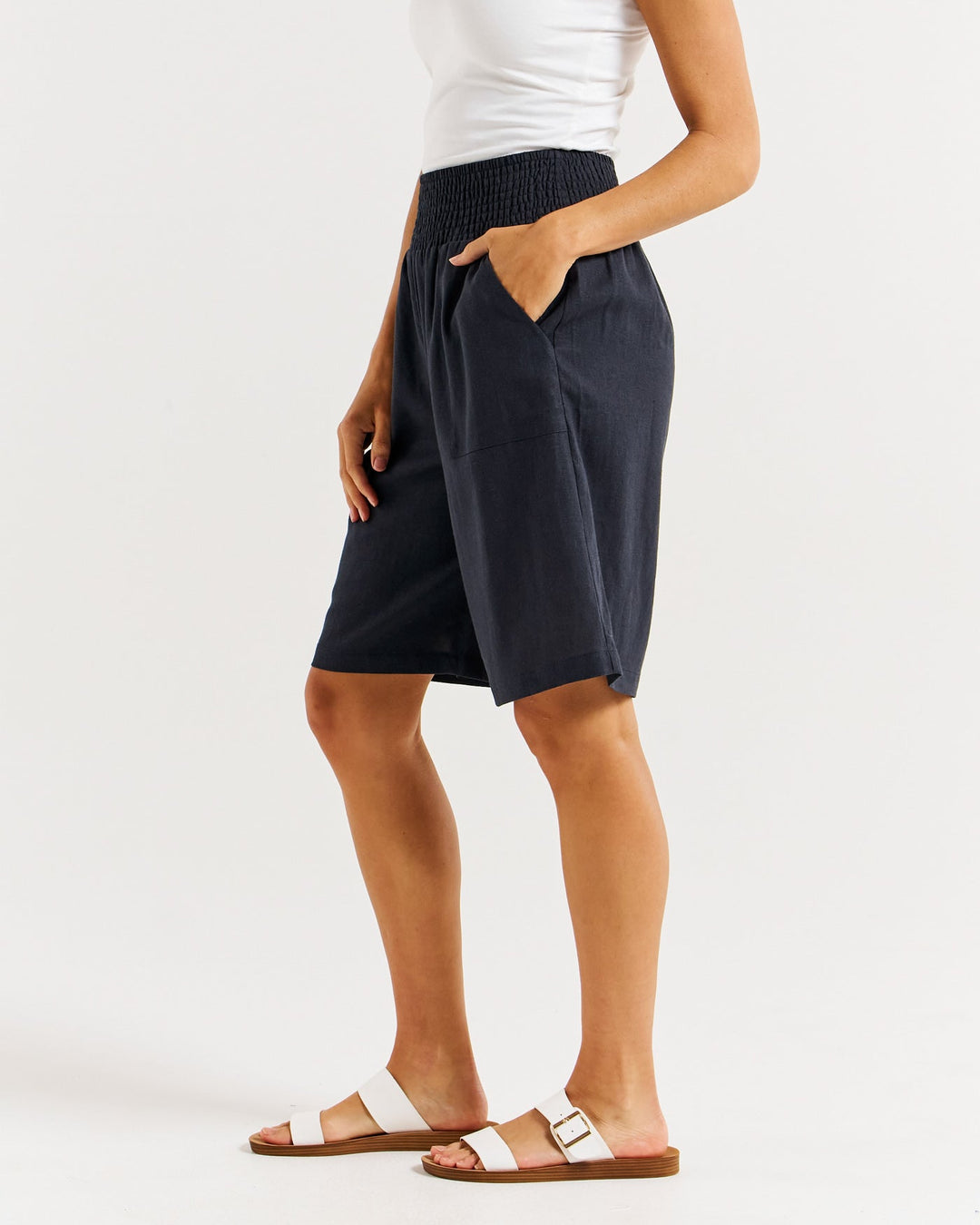 Betty Basics Lee Bermuda Short Indi Grey