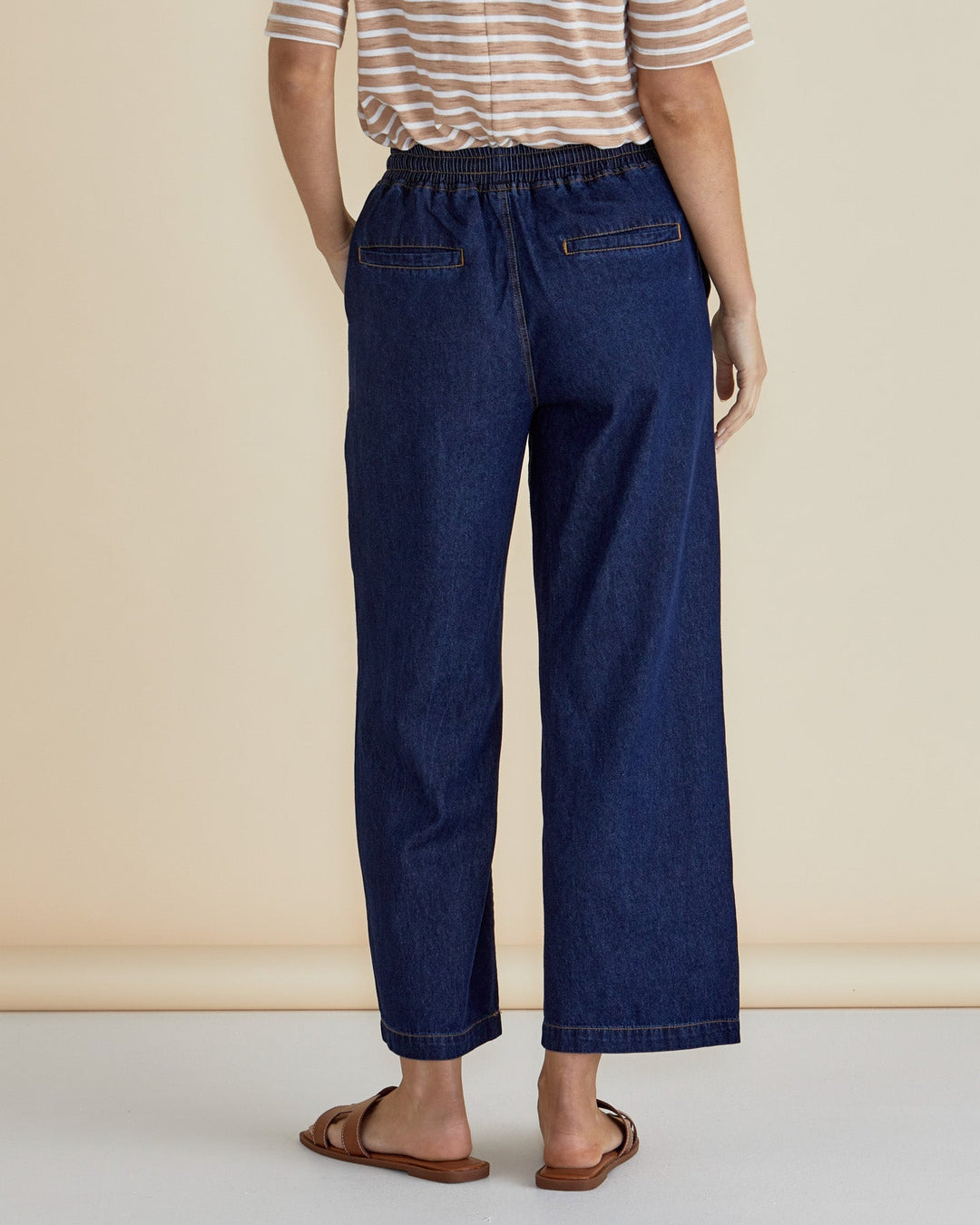 Betty Basics Drapey Denim Jogger Sapphire