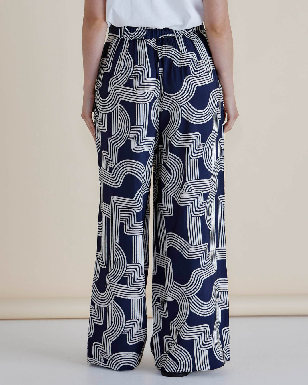 Betty Basics Zander Pant Navy Geo