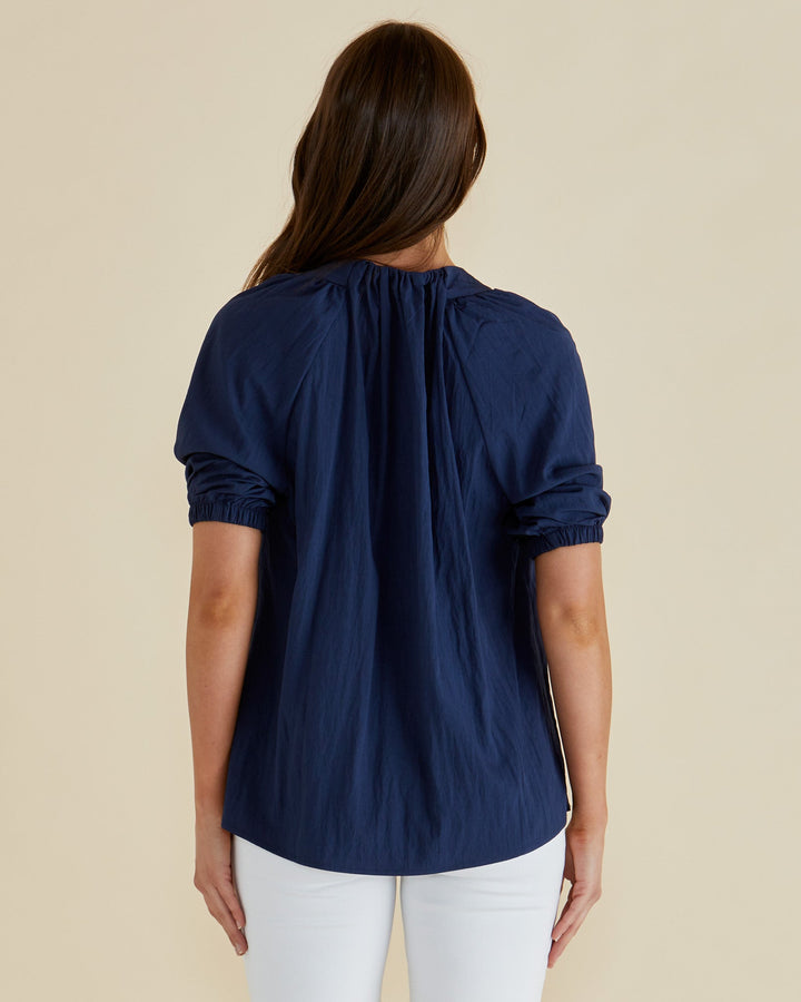 Betty Basics Joanne Blouse Navy Blue