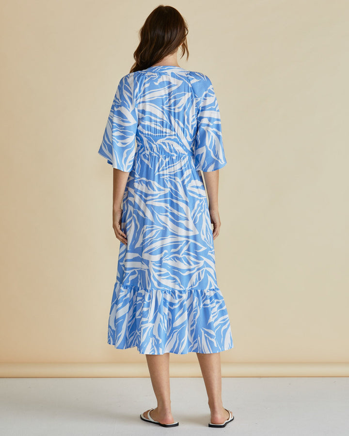 Betty Basics Moxie Dress Blue Abstract Print