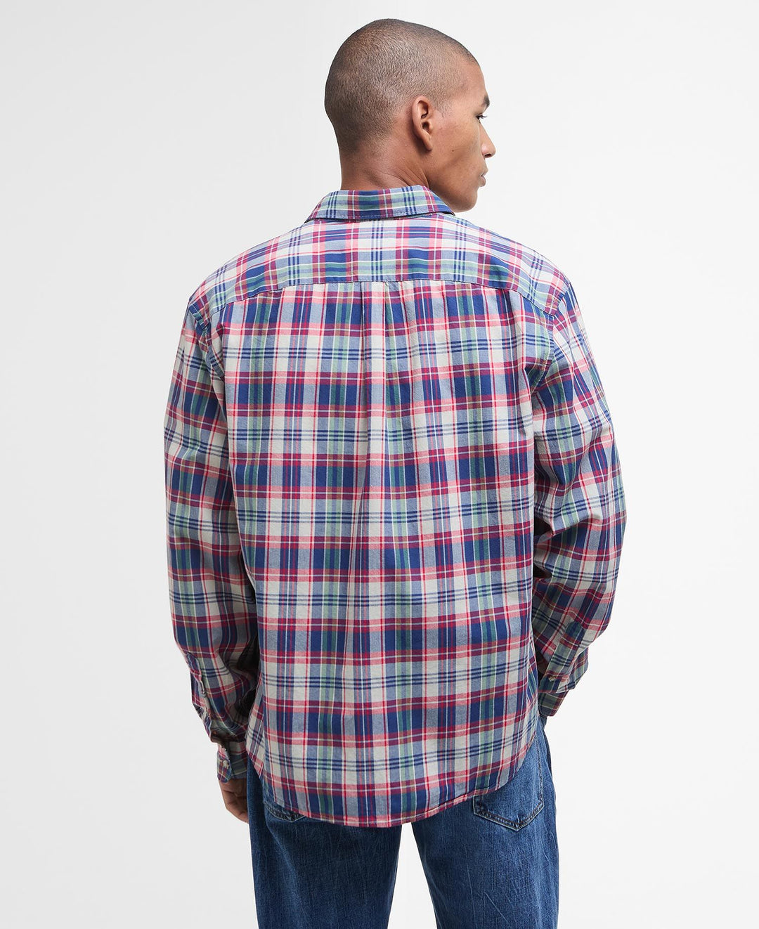 Barbour Clifton Madras Relaxed Fit Shirt Red
