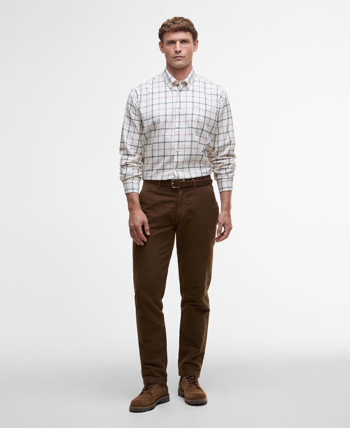 Barbour Deepfell Regular Tattersall Shirt Fired Brick