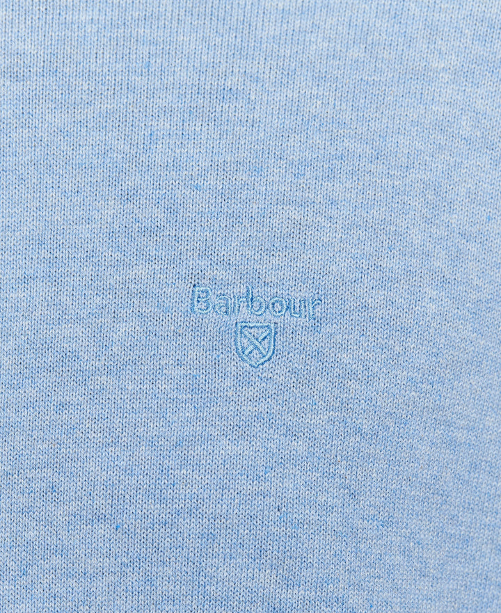 Barbour Pima Cotton Crew Neck Sweater Dark Chambray