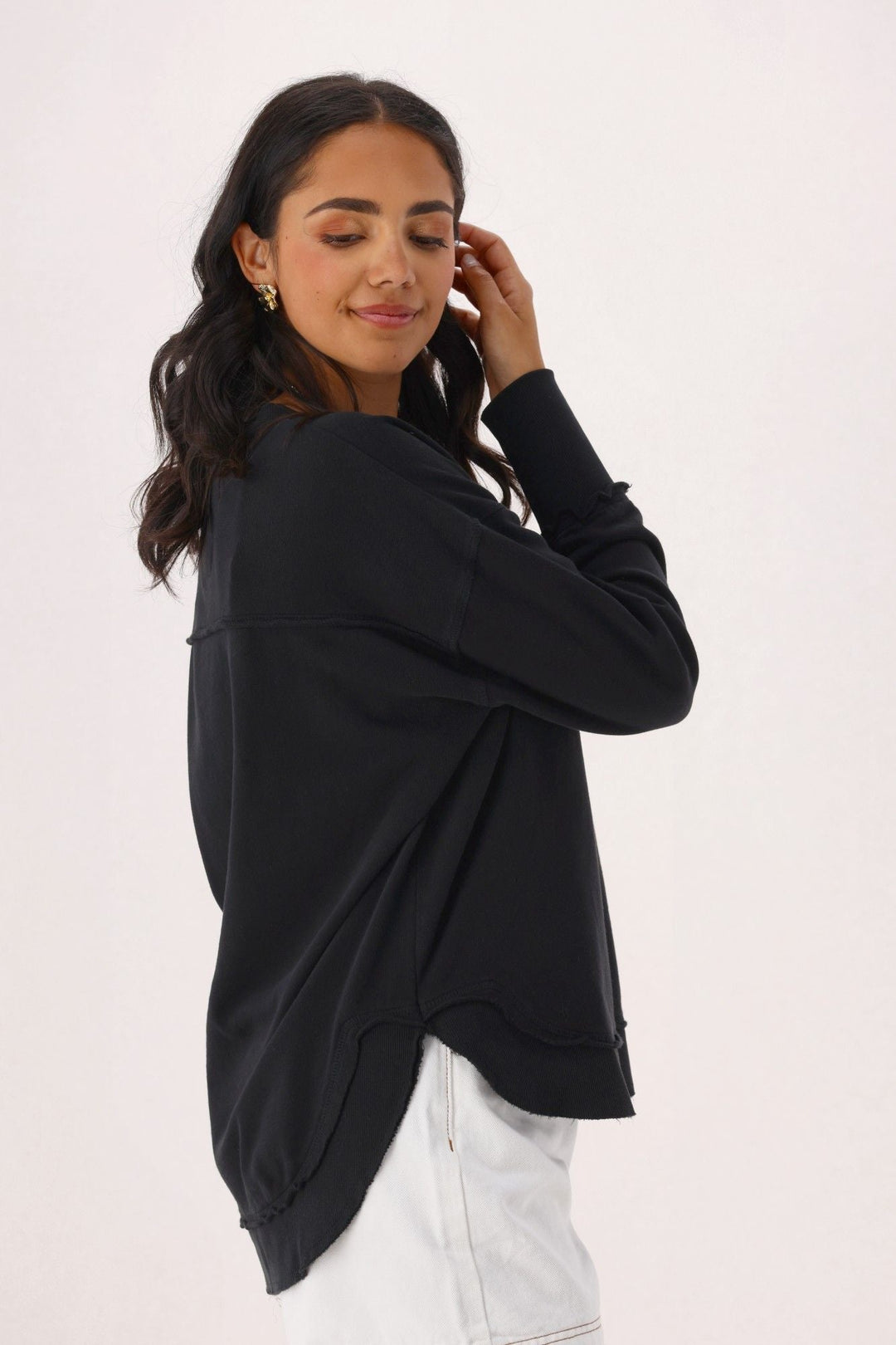 Foxwood Simplified Crew Black on Black