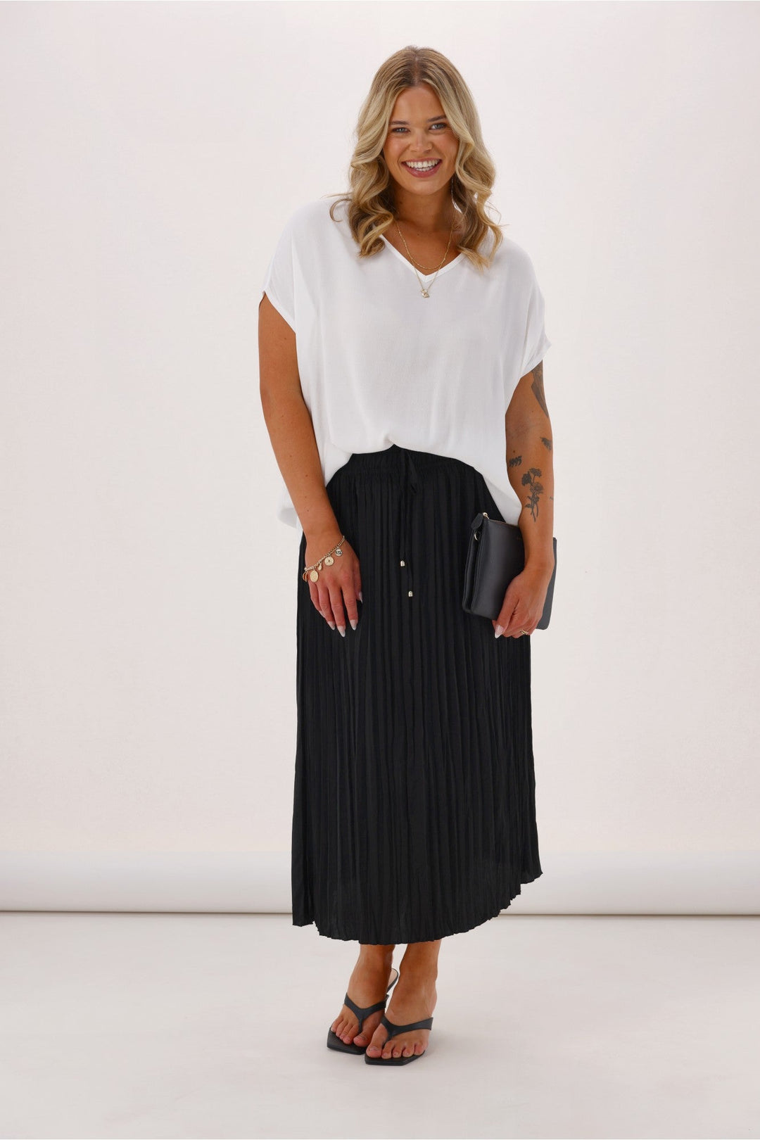 Celebration Connor Sateen Skirt Black