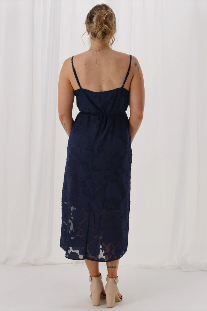 Celebration Amaia Slip Dress Navy Print