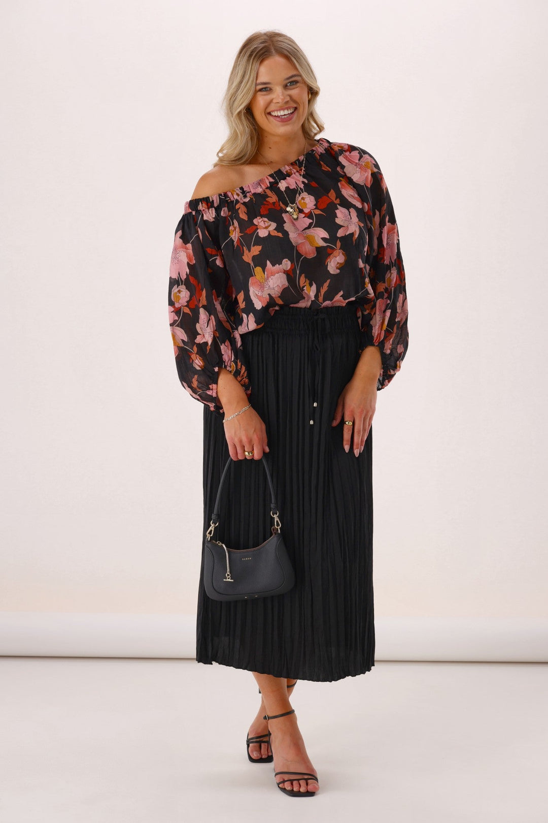 Celebration Connor Sateen Skirt Black
