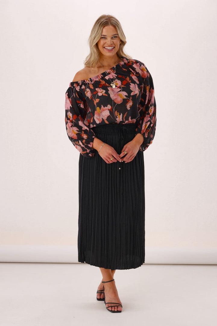 Celebration Connor Sateen Skirt Black