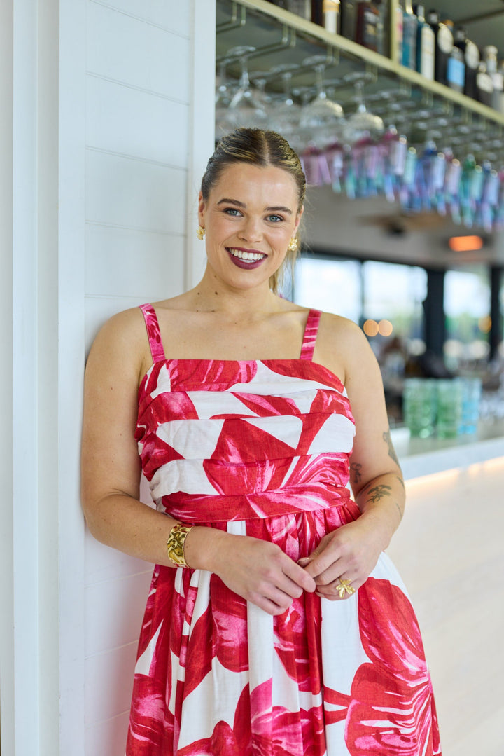 Celebration Lyra Hibiscus Print Dress Floral