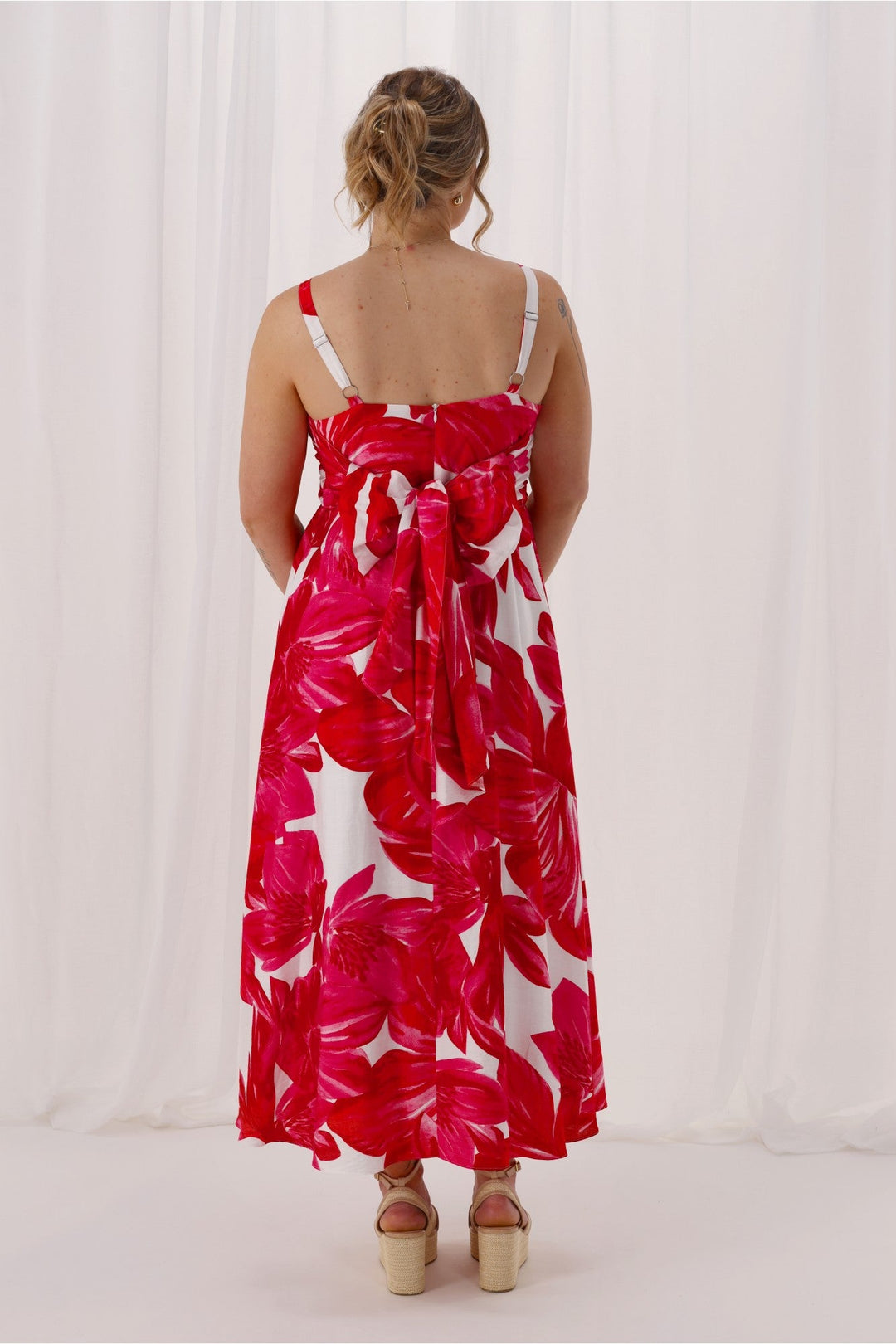 Celebration Lyra Hibiscus Print Dress Floral