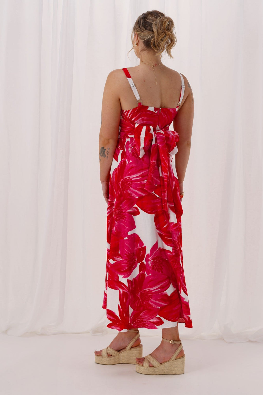 Celebration Lyra Hibiscus Print Dress Floral