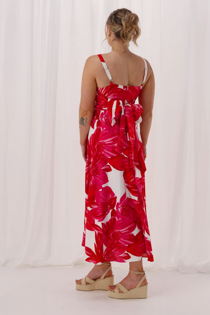Celebration Lyra Hibiscus Print Dress Floral