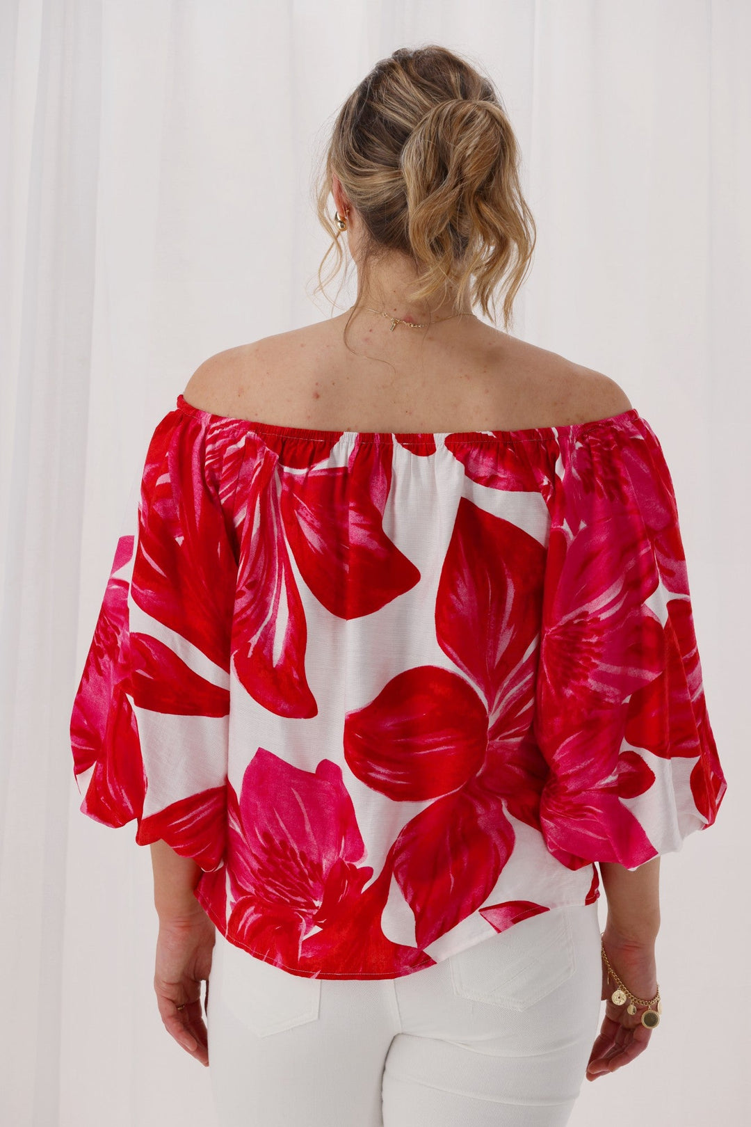 Celebration Lyra Off The Shoulder Top Floral
